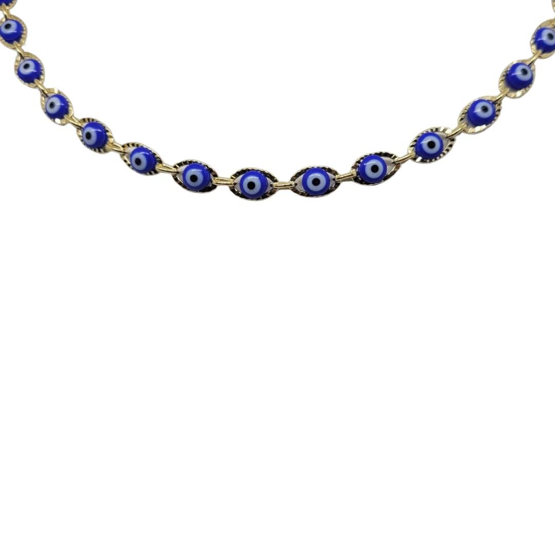 CHOKER OLHO GREGO OURO