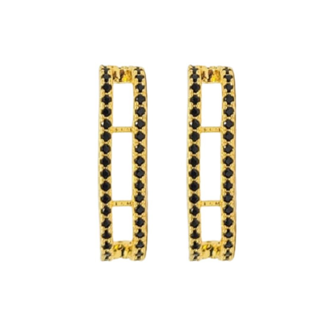 BRINCO FESTA ZIRCONIA PRETO
