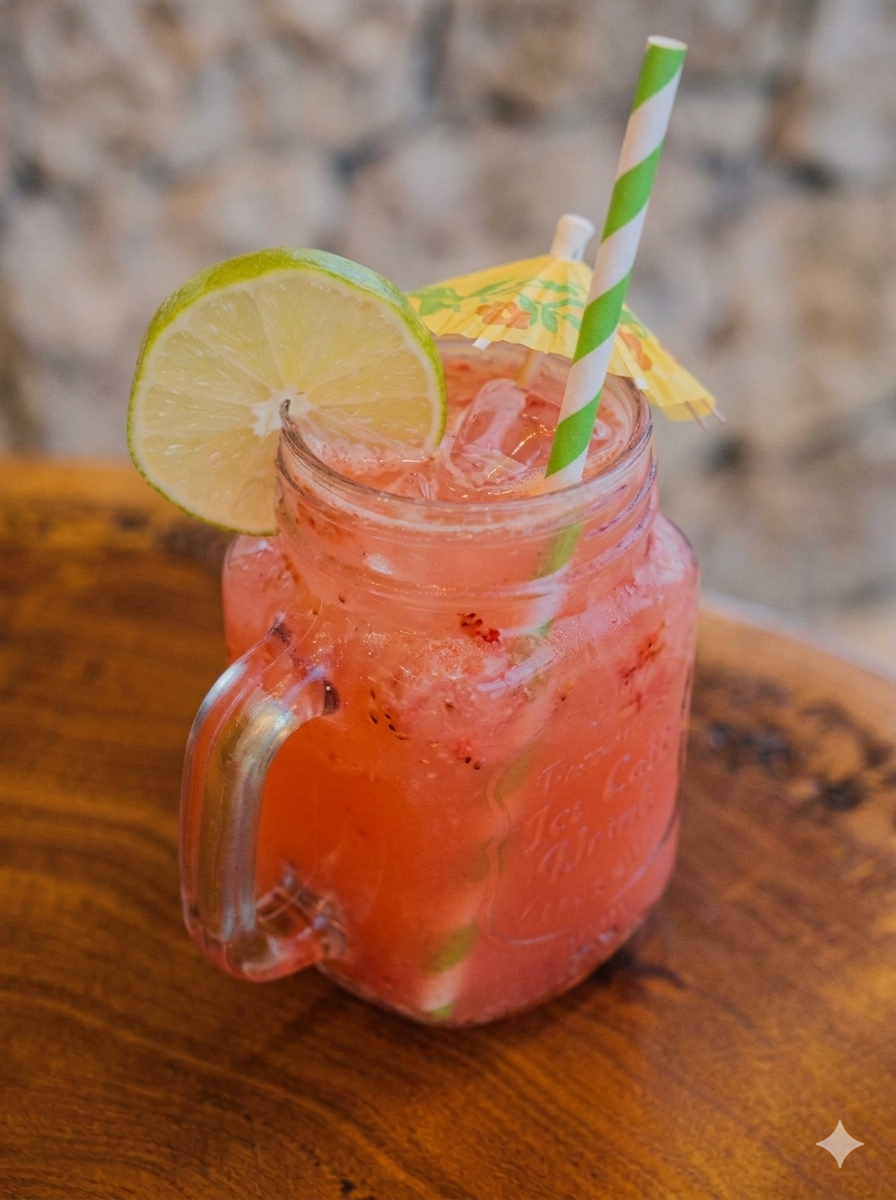 Caipirinha de Caldo de Cana (Morango)