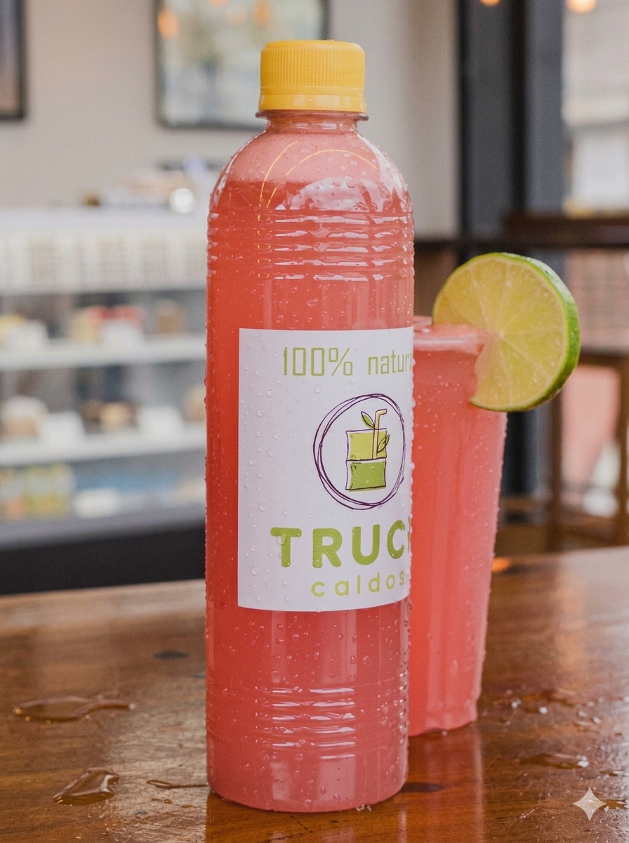 Garrafa Caldo de cana 500ml  (Morango)